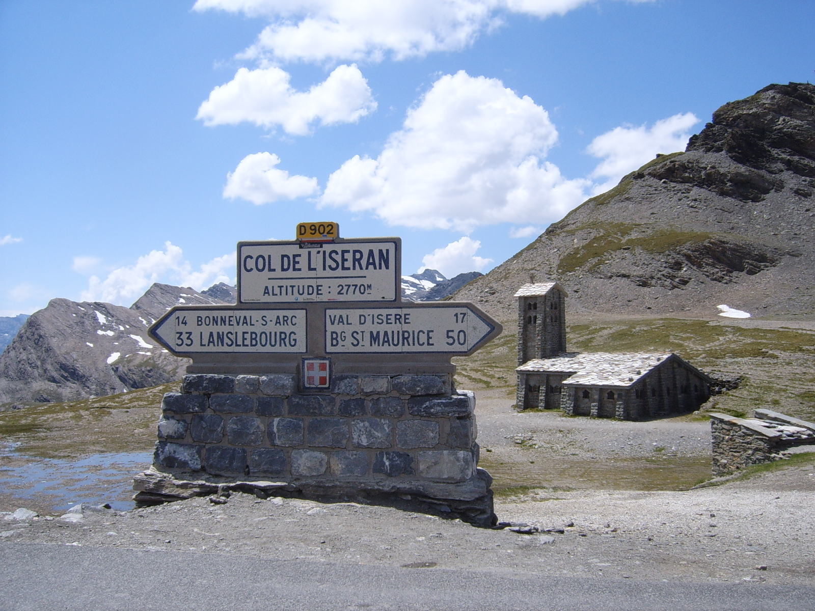 Señal en el Col de l'Iseran