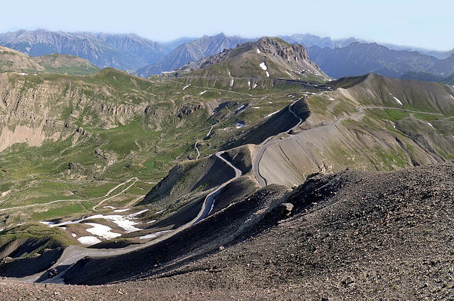 Vista aérea del Col de la Bonnette