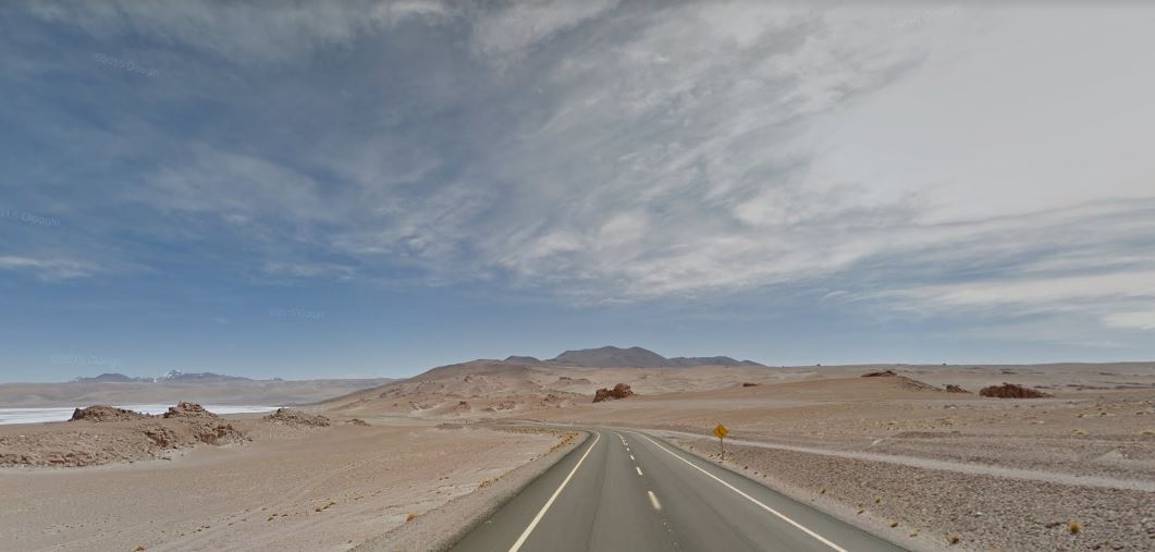 Paso de Jama tras pasar la frontera desde Argentina hacia Chile