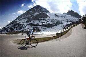 Contador en el Monte Crostis