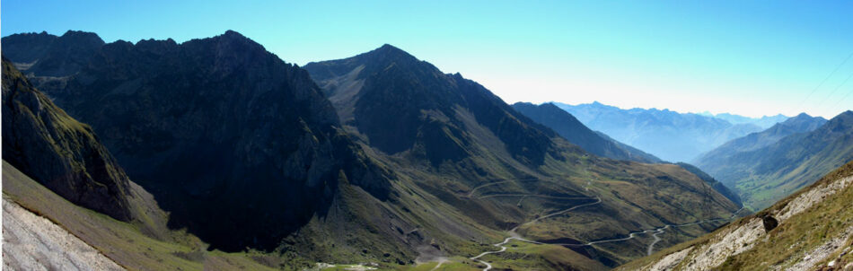 Vista desde la cima del lado oeste del Tourmalet