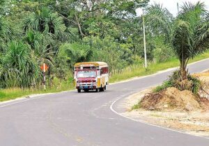 Típico camión local por la carretera Iquitos Nauta