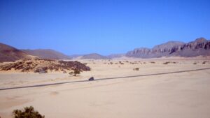 Transahariana en el Sahara Argelino, foto de 1991