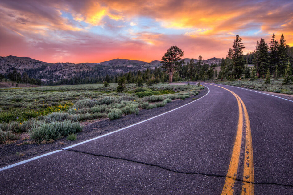 Sonora Pass al atardecer