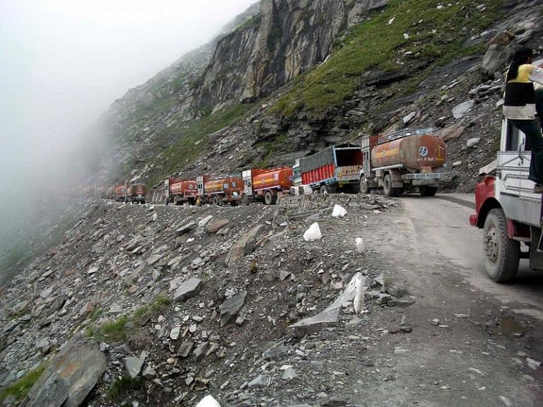 Atasco en el Rohtang Pass