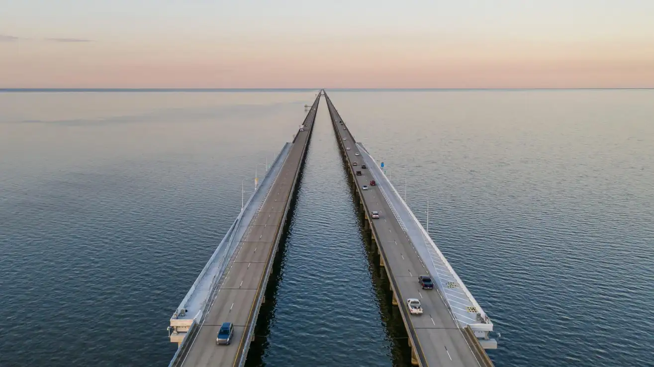 Puente del Lago Pontchartrain, el puente más largo de Estados Unidos ...